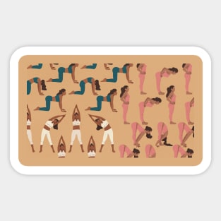 Yoga for the Quarantine Spirit Art Print Sticker